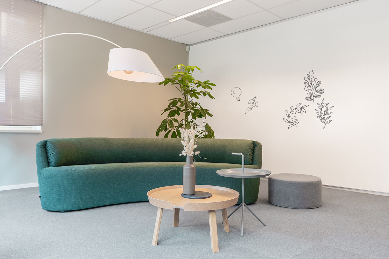 Projecten off white WhiteBoard wand